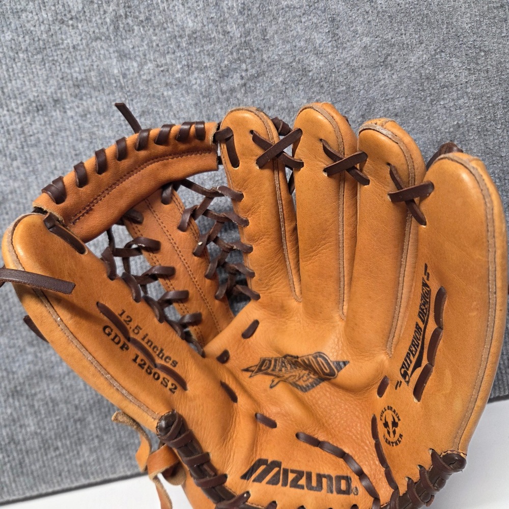 Mizuno Diamond Pro 12.5 Inch Baseball Glove Tan Brown Leather GDP1250S2